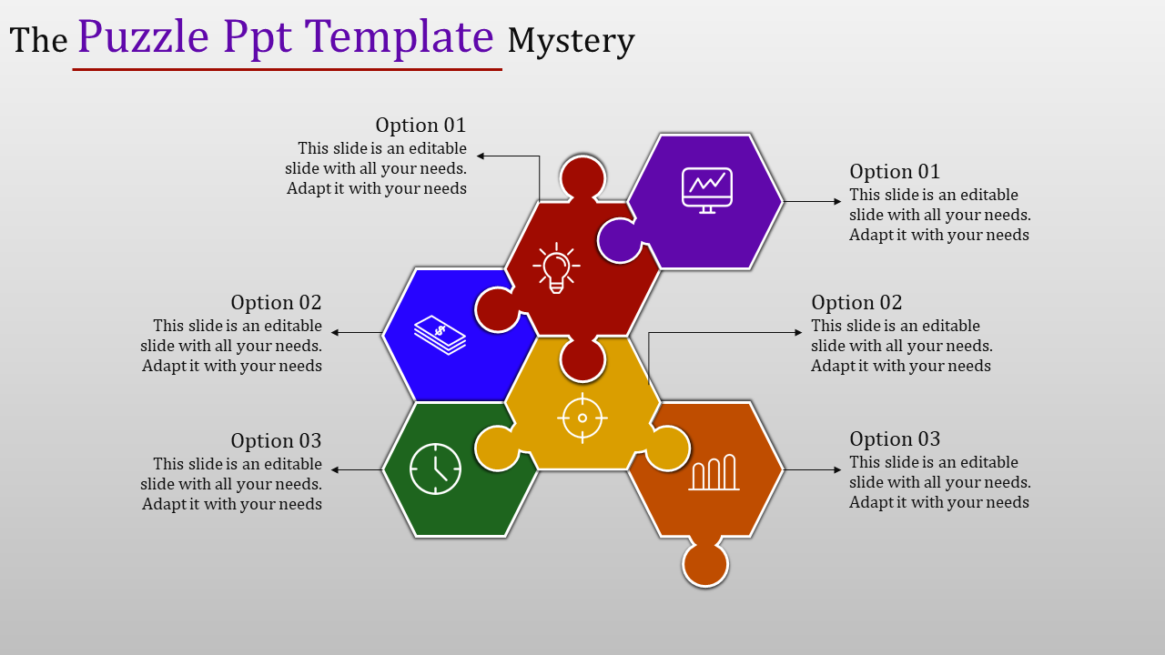 Puzzle PPT And Google Slides Template Presentation